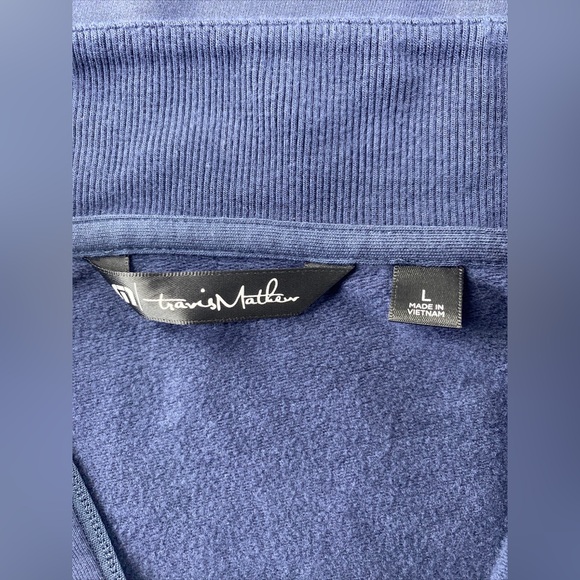 Travis Mathew Long Sleeve Sweater Mens L Golf 1/4 Zip Pockets Stretch
Navy - Picture 12 of 14